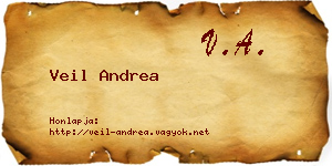Veil Andrea névjegykártya